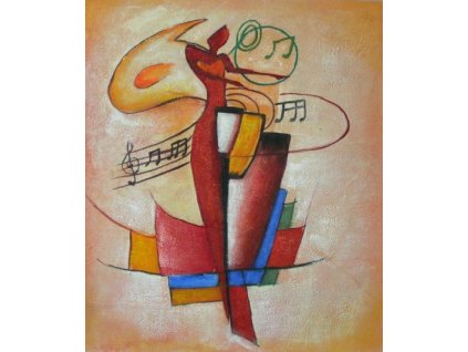 Obraz - Hudebnice (Rozměr 50 cm x 40 cm)