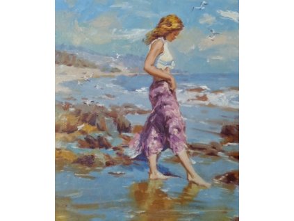 Obraz - Na procházce (Rozměr 60 cm x 50 cm)