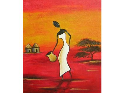 Obraz - Nabírání vody (Rozměr 50 cm x 40 cm)