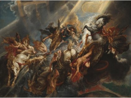 Peter P. Rubens - Pád Pantheonu (Rozměr 100 cm x 135 cm)