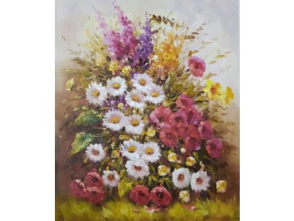 Obraz - Luční květy (Rozměr 50 cm x 40 cm)