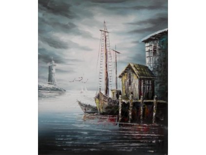Obraz - Přístav (Rozměr 50 cm x 40 cm)