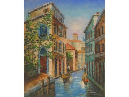 Obraz - Ve stylu Benátských ulic (Rozměr 60 cm x 50 cm)