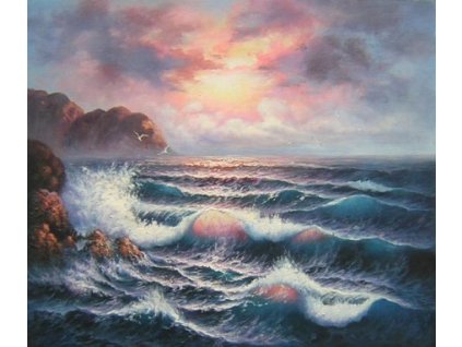 Obraz - Moře za úsvitu (Rozměr 50 cm x 60 cm)