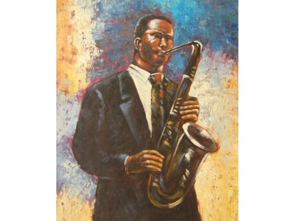 Obraz - Jazzman (Rozměr 60 cm x 50 cm)