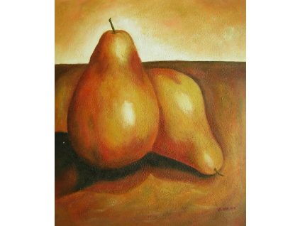 Obraz - Zátiší hrušky (Rozměr 50 cm x 40 cm)