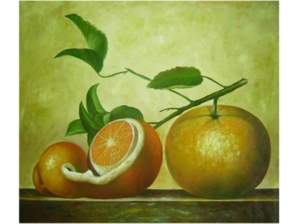 Obraz - Zátiší pomeranče (Rozměr 50 cm x 60 cm)