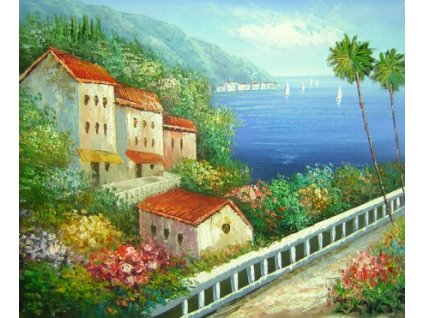 Obraz - Dům u moře (Rozměr 50 cm x 60 cm)