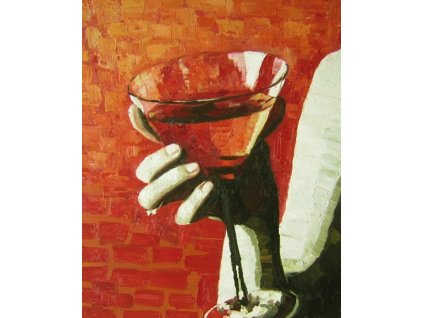 Obraz - Sklenice na martini (Rozměr 50 cm x 40 cm)