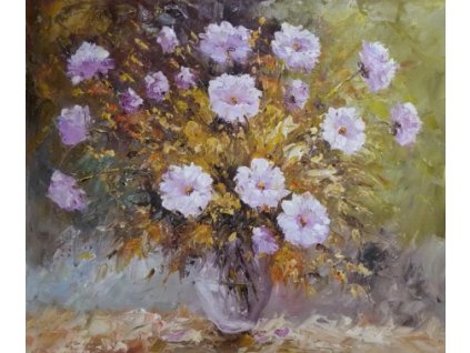Obraz - Váza s květinami (Rozměr 40 cm x 50 cm)
