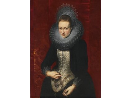 Peter P. Rubens - Portrét mladé ženy (Rozměr 105 cm x 75 cm)