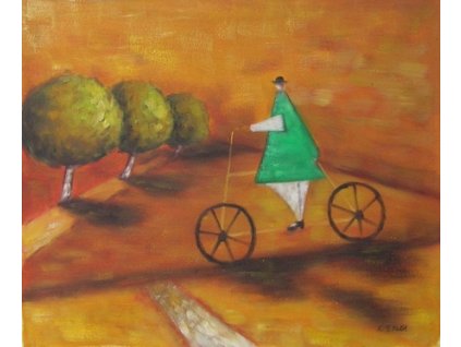 Obraz - Výlet na kole (Rozměr 40 cm x 50 cm)