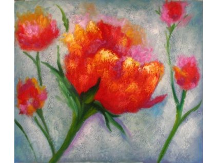Obraz - Pár květů (Rozměr 40 cm x 50 cm)