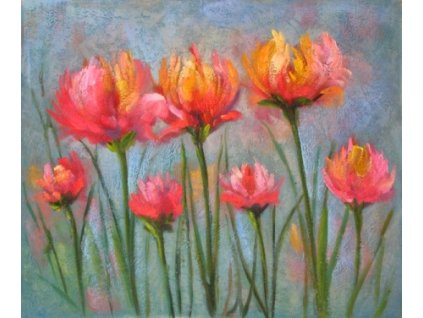 Obraz - Květy na louce (Rozměr 40 cm x 50 cm)