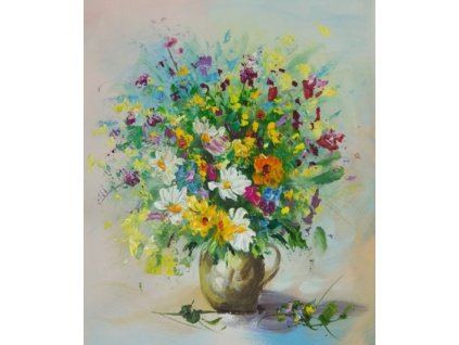 Obraz - Kytice lučních květů (Rozměr 50 cm x 40 cm)