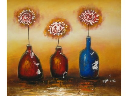 Obraz - Tři vázy (Rozměr 40 cm x 50 cm)
