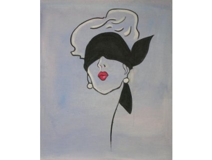 Obraz - Zavázané oči (Rozměr 50 cm x 40 cm)