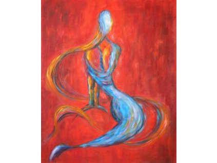 Obraz - Abstraktní žena (Rozměr 50 cm x 40 cm)