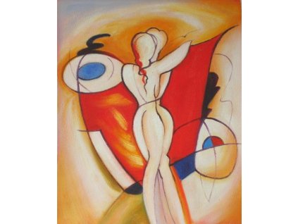 Obraz - Abstraktní tanečníci (Rozměr 50 cm x 40 cm)