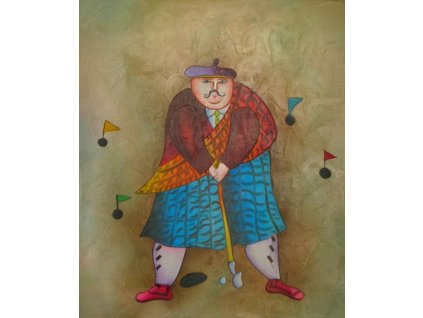 Obraz - Německý golfista (Rozměr 60 cm x 50 cm)