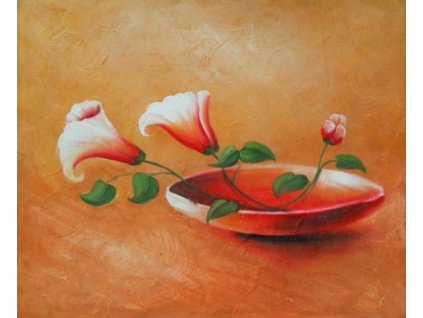 Obraz - Dva kalichy v misce (Rozměr 40 cm x 50 cm)