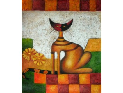 Obraz - Kočka (Rozměr 50 cm x 40 cm)
