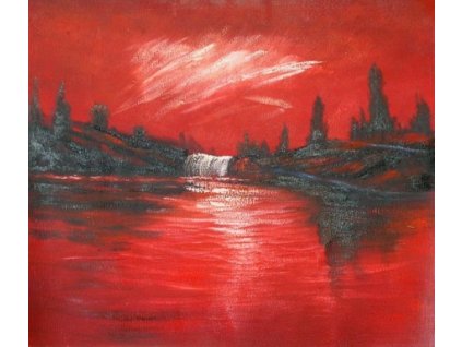 Obraz - Rudý západ slunce (Rozměr 40 cm x 50 cm)