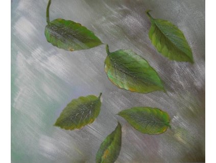 Obraz - Listy ve vichřici (Rozměr 40 cm x 50 cm)