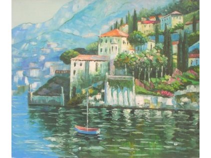 Obraz - Přímořské město (Rozměr 50 cm x 60 cm)