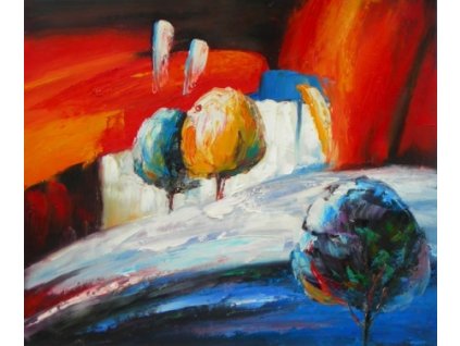 Obraz - Stromy v bouři (Rozměr 40 cm x 50 cm)