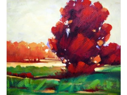 Obraz - Podzimní krajina (Rozměr 40 cm x 50 cm)