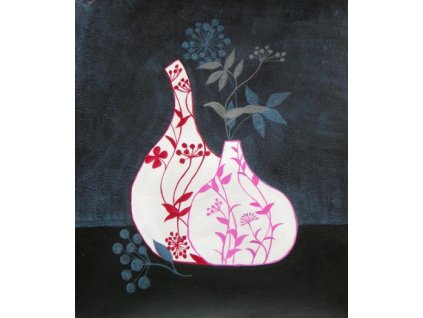 Obraz - Pokreslené vázy (Rozměr 50 cm x 40 cm)