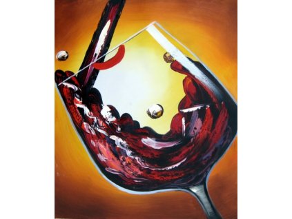 Obraz - Nalévání červeného vína (Rozměr 50 cm x 40 cm)
