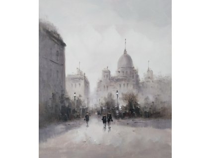 Obraz - Město po ránu (Rozměr 60 cm x 50 cm)