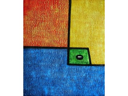 Obraz - Zelená kostka (Rozměr 50 cm x 40 cm)