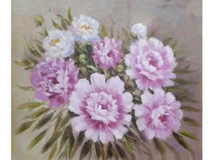Obraz - Jiřiny (Rozměr 40 cm x 50 cm)