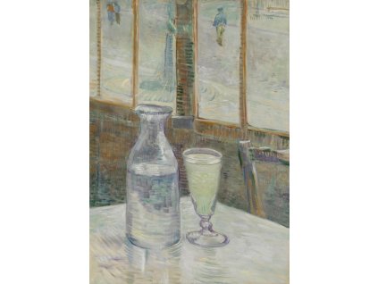 Café Table with Absinthe (Rozměr 50 cm x 35 cm)