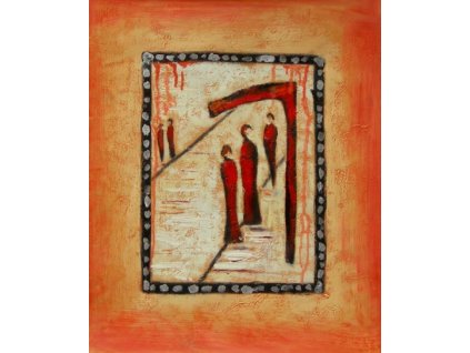 Obraz - Lidé na cestě (Rozměr 50 cm x 40 cm)