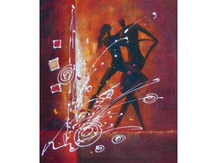 Obraz - Ohňostroj tance (Rozměr 50 cm x 40 cm)