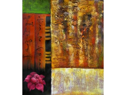 Obraz - Fialový květ (Rozměr 50 cm x 40 cm)