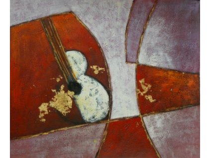 Obraz - Kytara v prostoru (Rozměr 40 cm x 50 cm)