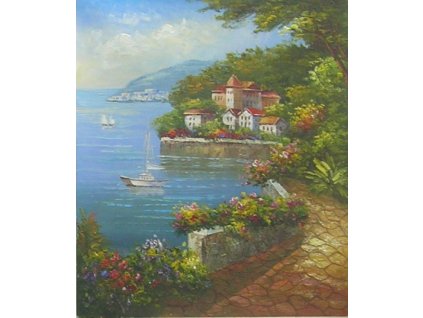 Obraz - Cesta u moře (Rozměr 60 cm x 50 cm)