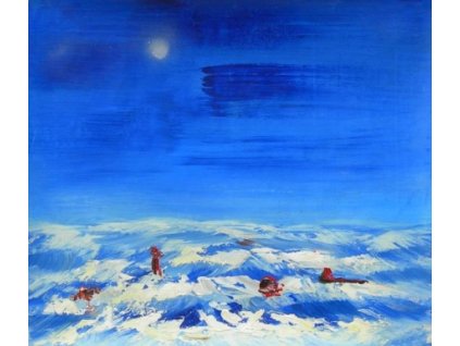 Obraz - Jezdci v oblacích (Rozměr 40 cm x 50 cm)