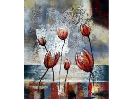 Obraz - Pnoucí se květy (Rozměr 50 cm x 40 cm)