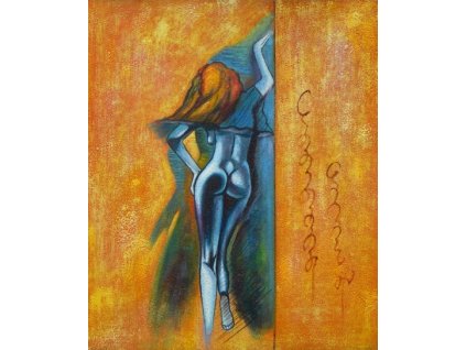Obraz - Žena ze zadu (Rozměr 50 cm x 40 cm)