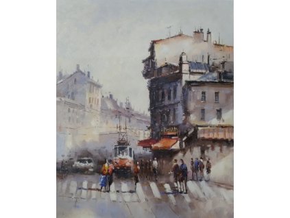 Obraz - Město plné života (Rozměr 50 cm x 40 cm)