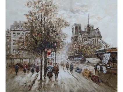Obraz - Kostelní ulice (Rozměr 50 cm x 60 cm)