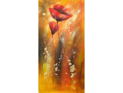 Obraz - Vlčí máky (Rozměr 60 cm x 120 cm)