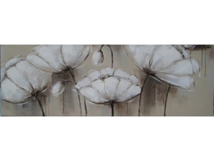 Obraz - Něžné květy (Rozměr 50 x 150 cm)
