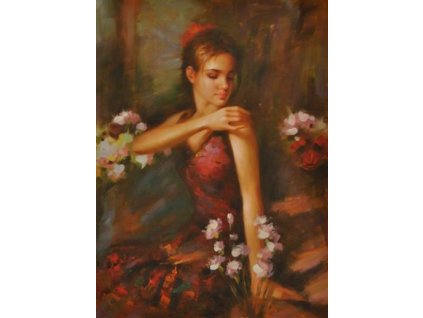 Obraz - V zahradě růží (Rozměr 60 cm x 40 cm)